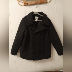 Boys Wool Peacoat Dark Gray Old Navy Size XS 5